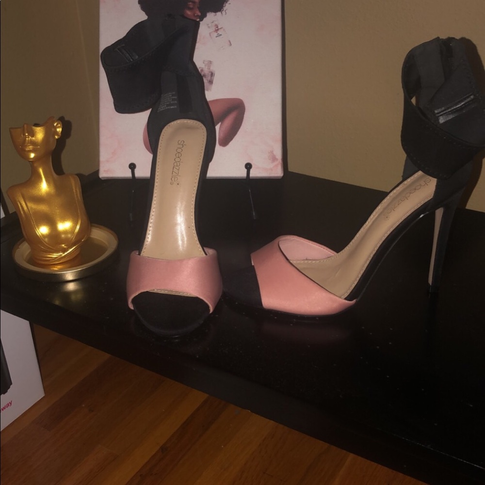Strappy high heels